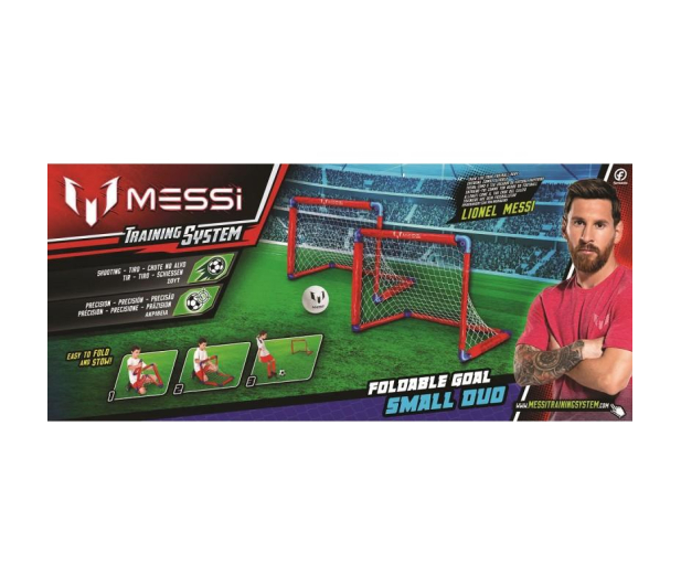 Dumel Messi Zestaw Mała Bramka Składana 2 szt. z piłką - 421204 - zdjęcie 6